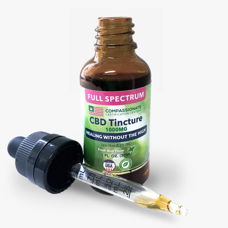 Full Spectrum Cbd Tincture 1000mg Compassionate Certification Centers